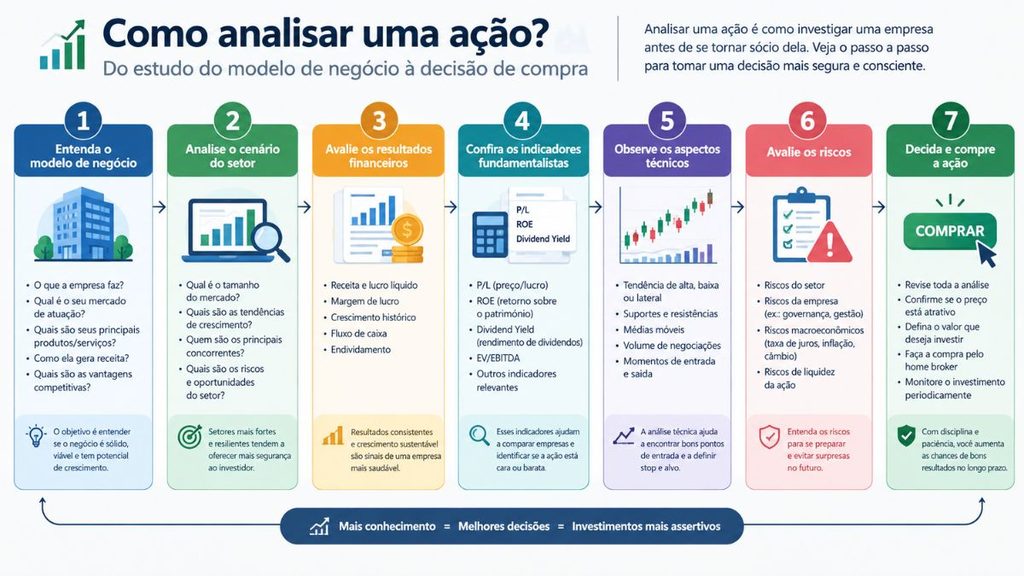 passo a passo como analisar ações passo a passo
