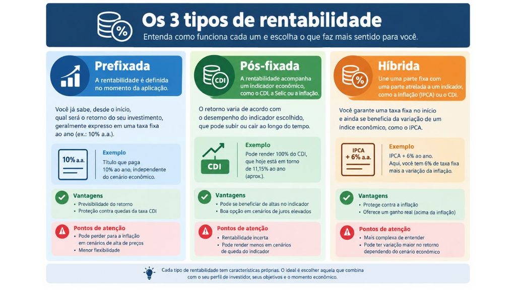 tipos de rentabilidade tesouro direto explicados